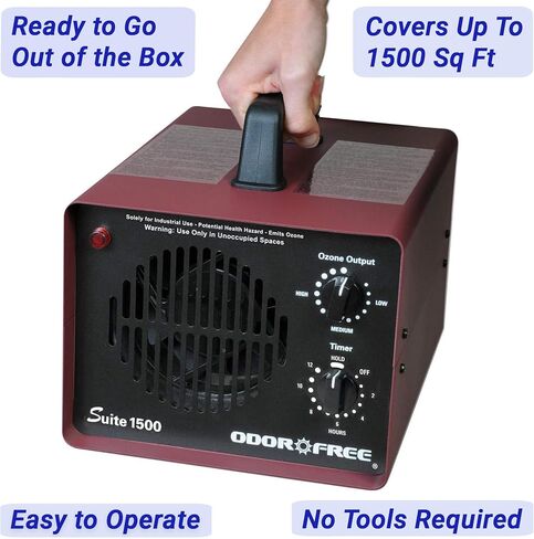 Autel 1000 Ozone Machine Odor Removal for Eliminating Smells and Permanently Removing Pet, Car and Musty Odors - Ozone Generator for Autos, Hotels and Small Spaces With Short Treatment Times in Saudi Arabia