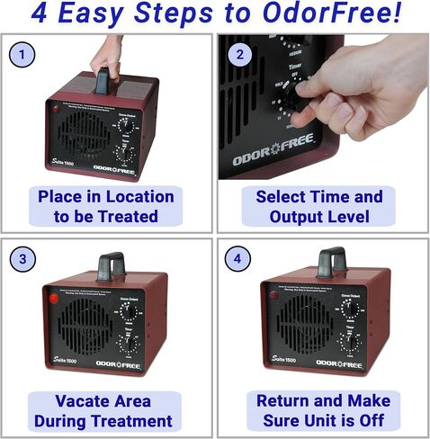 Autel 1000 Ozone Machine Odor Removal for Eliminating Smells and Permanently Removing Pet, Car and Musty Odors - Ozone Generator for Autos, Hotels and Small Spaces With Short Treatment Times in Saudi Arabia