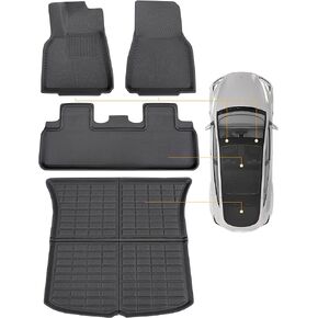 تسلا نموذج Y الحصير تسلا نموذج Y جميع الحصير الطقس 2024 2023 2022 2021 2020 تسلا نموذج Y اكسسوارات المضادة للانزلاق مقاوم للماء الطابق بطانات البضائع الخلفية الجذع حصيرة الملحقات الداخلية in Kuwait