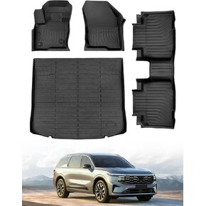 DrCarNow® for Ford Edge Floor Mats Trunk Mat 2024 2023 2022 2021 2020 2019 2018 2017 2016 2015, for Ford Edge ST Floor Mats 2024 2015-2023, Custom Fit All-Weather Mats for Edge Accessories 2015-2024
