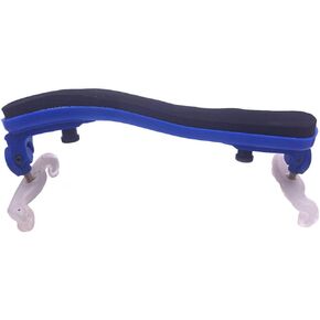 Violin Shoulder Rest for 1/2 Size with Soft Foam Pad and Collapsible Silicone Gel Feet Perfect for Beginners and Professionals Blue