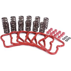 3916691 Upgraded High RPM Valve Springs Set 12 Gaskets Compat for Cummins 6BT 5.9 12V 89-98