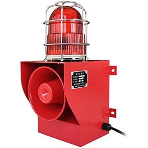 Alarm Siren IP66 Waterproof Outdoor 130dB Horn 45W Security Sirens for Ports, Docks, Factories, Schools, Homes AC 110V-120V SLA-05G
