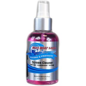 منظف ​​شاشة Bass Boat Saver - مزيل سريع للمياه الصلبة - خالي من الكحول والأمونيا - آمن على الهاتف المحمول Garmin Lowrance Humminbird - زجاجة 4.4 أونصة in Kuwait