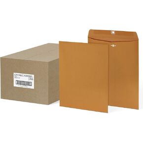Columbian 9" x 12" Clasp Envelopes with Clasp Closure and Gummed Seal, 28 lb Kraft Paper, 250 per Box (COLO921)