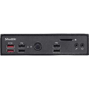 Shuttle XPC Slim DS10U Mini Fanless Barebone PC Intel Celeron 4205U Embedded No Ram No HDD/SSD No OS Black