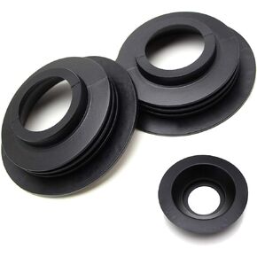 iJDMTOY 90mm-Universal Front Road Illuminating Light Housing Rear End Rubber Seal Caps Compatible with Automotive Installing/Upgrade Light Bulbs