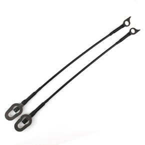 Pair Rear Tailgate Cables Lift Gate Support Straps Pickup for Dodge Ram 1500 2500 3500 1994-2002 55345124AB 55345125AB
