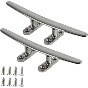 Boat Cleat Open Base,Rope Cleat,Kayak Rope Tie Cleat,316 Stainless Steel Boat Mooring Accessories,Heavy Duty Marine Boat Cleat 316 Stainless Steel Base Cleat