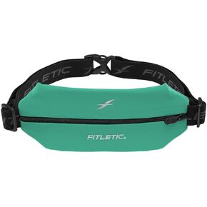 Fitletic Active Lifestyle Fanny Pack وحزام الجري الرياضي الصغير للرجال والنساء - خفيف الوزن، ومنخفض المظهر وتصميم أنيق - حقيبة ليكرا فائقة النعومة وقابلة للتوسيع - تناسب جميع الهواتف - جيب منظم داخلي
