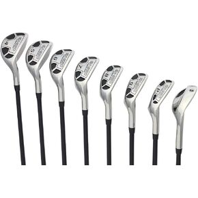 Menâ€™s Powerbilt Golf EX-550 Hybrid Iron Set, which Includes: #4, 5, 6, 7, 8, 9, PW +SW Regular Flex Graphite Right Handed New Utility Clubs