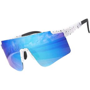 Stylish Sports Sunglasses for Women Youth & Men, TR90 Frame - Ideal for Cycling, Fishing, Skiing, Baseball