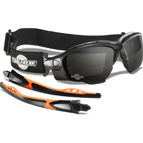 ToolFreak Spoggles, Safety Glasses and Protective Goggles, Eyewear Foam Padded for Comfort and Better Protection, ANSI Z87 Rated, Smoke Tinted Polycarbonate Lens with Impact and UV Rating in Saudi Arabia