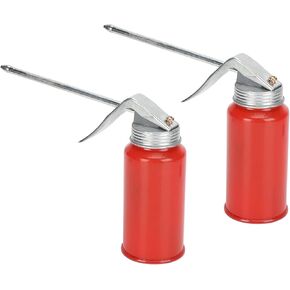2 Pcs Oil Can Pump Oiler, Metal Pump Oil Can, 200ml Gun Oil Spray Can for Home Auto Motorcycles Applications
