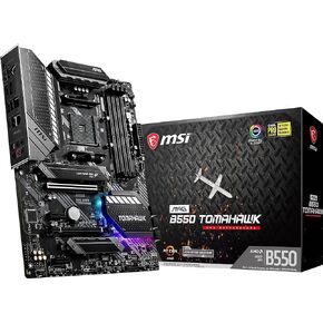 MSI MAG B550 Tomahawk Gaming Motherboard (AMD AM4, DDR4, PCIe 4.0, SATA (Renewed)