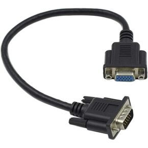 30cm/1ft 15Pin VGA Extension Cable, VGA Male to VGA Female Cable