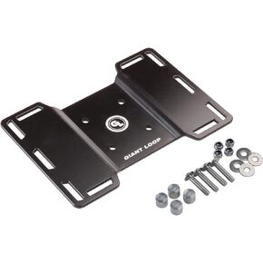 Giant Loop Tail Rack with Stainless Steel Mounting Hardware Kit, Easy Installation, Fits Virtually Any Dirt Bike, Enduro and Dual Sport, (5″ L x 8″ W), Anodized Black (Tail Rack 2023)