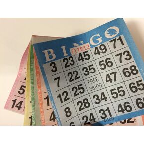 1 on 5 up Bingo Paper Cards (100 Books Per Order) in Saudi Arabia