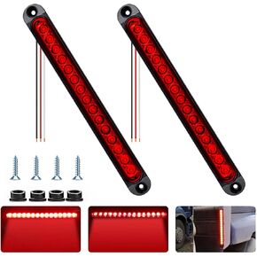 2PCS LED Trailer Light Kit, Brake Stop Turn Reverse Tail License Plate LED Light Lamp Submersible for Truck Marine RV Snowmobile, DOT Certified