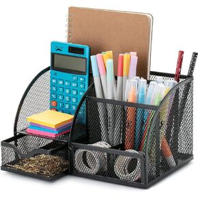 Mr. Pen- Mesh Desk Organizer, Black, Pen Holders Organizers, Desk Pencil Organizer, Pen /Pencil Holder, Pen Organizer for Desk