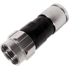 PPC RG-6 Universal F-Type Coax Cable Compression Connectors, Bag of 50 Pcs. (EX6XL-PLPLUS)