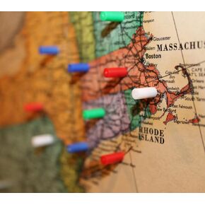 Small Cylinder Push-Pin Magnets, Colorful, Whiteboard, Office & Home, Map Pins, Assorted, Magnetic, Kids, School, Classrom, Tiny, Fridge, Board & Strong Color Coding Push-Pin Markers - Map Magnets