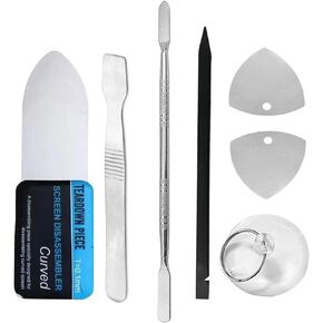 Mobile Cell Phone Repair Tools Kit 7 Pieces Antistatic Spudger Plastic & Metal Pry Opening Tool Set for Smartphone Laptop Electronics Repairing Hand Tool Black Stick Prying Tools