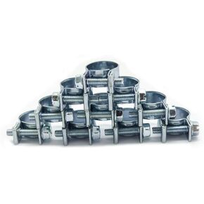33Pcs 1/4" 5/16" 3/8" Fuel Injection Gas Line Hose Clamps Clip Pipe Clamp Metal