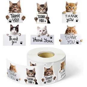 600 Pcs Cute Dog Thank You Stickers, Roll of 6 Adorable Puppy Adhesive Label Tags for Pet Store Hospital Small Business Envelope Seals Packaging Giveaways Handmade Crafts Gifts Party Favors in Kuwait