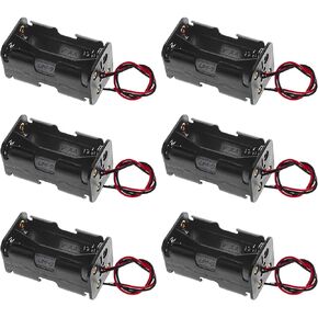 QTEATAK 4 x 1.5V AA Batteries Battery Holder Wire Leads