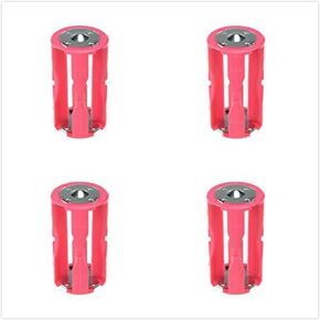 4AAA(LR03) to C Size Parallel Battery Adapter Holder (Pack of 4)