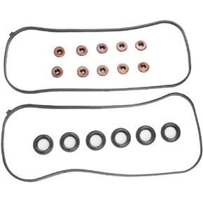 VS50607R Valve Cover Gasket Set Fit for 2003-2009 Honda Accord Odyssey Pilot Ridgeline 2003-2008 Acura Tl Mdx Rl 2004-2007 Saturn Vue 3.0L 3.5L 12341RCAA01