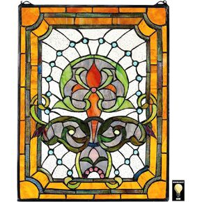 Design Toscano Garnier Tiffany-Style Stained Glass Window