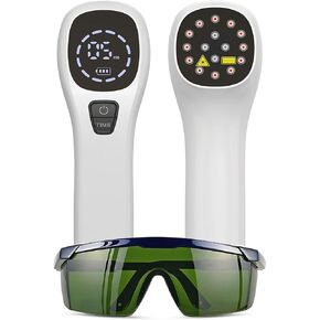iKeener Handheld Light Therapy for Pain Relief,Portable Low-Level Light Therapy for Dogs and Humans,Infrared Therapy for Joint, Tissue & Muscle Pain Reliever in Dogs, Cats, Horses (White2.0)