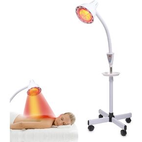 Infrared-Light-Red-Heat-lamp - 275W Near Red Infrared Heat Lamp for Relieve Joint Pain and Muscle Aches for Body Standing Heat Lamp in Kuwait