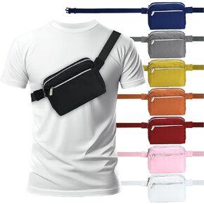 Black Fanny Pack Belt Bag for Women I Cross Body Fanny Packs for Women - Crossbody Bags Waist Bag - Fashion Waist Pack Bum Bag - Hands Free for Hiking, Running, Travel, and more