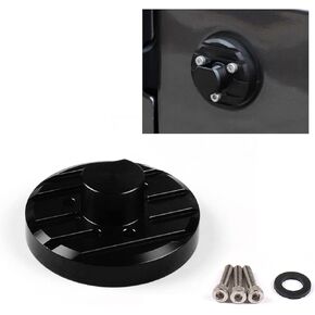 Miytsya 1 PC Car Antenna Base Decorative Cover, Radio Antenna Base Protection Case Accessories, for 2007-2022 Jeep Wrangler JK/JL ABS Frame Bezel Protective Shell (Black)