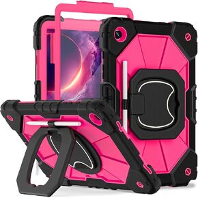 WESOROL for Samsung Galaxy Tab A9 Plus Case 11 Inch, 360 Rotating Stand Case with Screen Protector Shoulder Strap Pen Holder Case for Galaxy A9+ Tablet 2023(SM-X210/X216/X218), Black