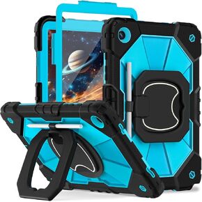 WESOROL for Samsung Galaxy Tab A9 Plus Case 11 Inch, 360 Rotating Stand Case with Screen Protector Shoulder Strap Pen Holder Case for Galaxy A9+ Tablet 2023(SM-X210/X216/X218), Black