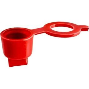 50 Grease Fitting Caps Red Polyethylene