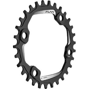 Funn Solo Narrow Wide Chainring for 9 10 11 12 Speed Chain, Fits Asymmetric 96mm BCD Interface Crankset, Single Speed Bike Chain Ring for MTB, BMX Bike, Gravel Bike and Road Bike