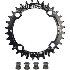 UPANBIKE Bike Narrow Wide Chainring 104 BCD Round Shape Single Chain Ring 32T 34T 36T 38T