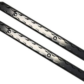2 Pack 4ft Black L Track - Tie Down System Trailer, Vans, Trucks, Motorcycles, ATV, UTV – L Track Airline Track Style