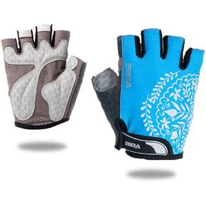 VEBE Women's Biking Cycling Gloves Non-Slip Shockproof Short Finger Gloves Outdoor Riding Mountain Bike Gloves in Kuwait