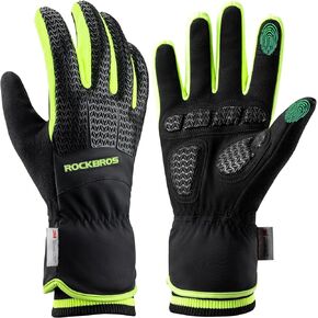 ROCKBROS Winter Gloves for Men Women Winter Cycling Gloves Windproof Thermal Gloves with Touch Screen Finger for Cycling, Driving, Running, Hiking