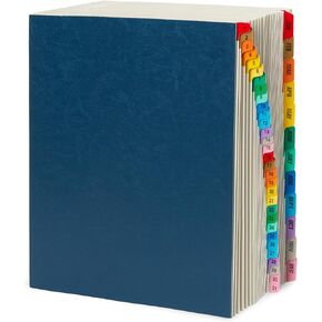 Blue Summit Expanding Desk File, Letter Size, 31 Daily Tabs and 12 Monthly Tabs