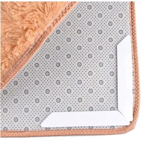 Set 8PCS Rug Gripper Tape, Washable and Reusable, Dual-Sided Anti-Slip Pads for Rugs, Suitable for Hardwood Floors, Rug Anchors to Prevent Slippage