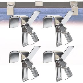 Rug Display Steel Clips - Tapestry Holder Grippers, Carpet Keepers Quilt Clamps for Hanging Rugs in Home, Store, Exhibition, 4 pcs