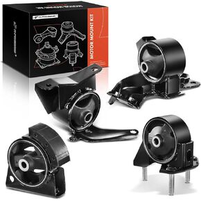 A-Premium 4PCS Engine Motor Mount and Transmission Mount Set Compatible with Toyota Corolla 1993-1997 & Geo Prizm 1993-1997, L4 1.6L Automatic Transmission, Replace# A6242 A6258 A6260 A6261
