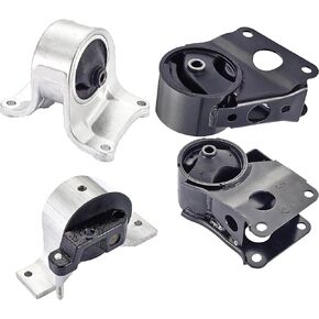 ENA Engine Motor Trans Mount Set of 4 Compatible with Nissan 2002 2003 2004 2005 2006 Altima 2.5L Automatic Replacement for A7340 A7341 A7342 A7343 11270-8J000 11220-8J200 11210-8J00A 11220-8J100